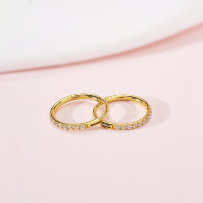 Limerencia Gold Titanium Hoop Earrings for Women Men,Cartilage for Piercing , Lightweight, Hypoallergenic, Nickel-Free Lead-Free, Non-Tarnish, Unisex