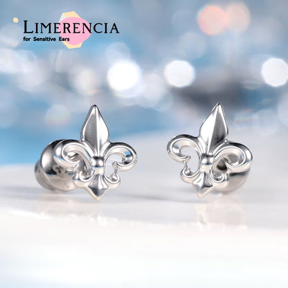 Limerencia Hipoalergénicos G23 Titanio Grado Implante Pendientes de Rosca Tragus 20G Hélice F136 Poste de Piercing para Orejas Sensibles Cartílago (Ancla B)