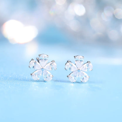 Limerencia F136 Aretes de titanio puro hipoalergénicos de grado implante, pequeños y delicados aretes de circonita cúbica G23 para orejas sensibles de mujer (F1)