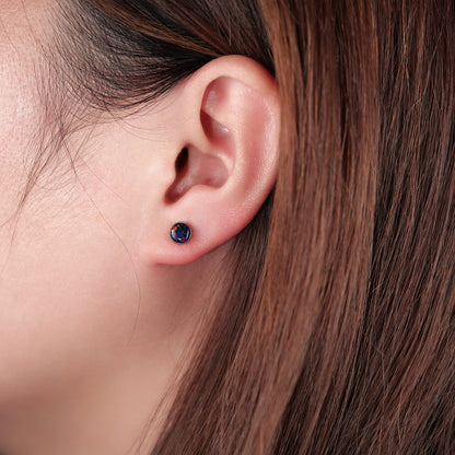 Limerencia Ohrringe aus reinem Titan, hypoallergen | Opal-Ohrstecker | Minimalistisch, Implantatqualität | Für empfindliche Ohren, filigraner Schmuck
