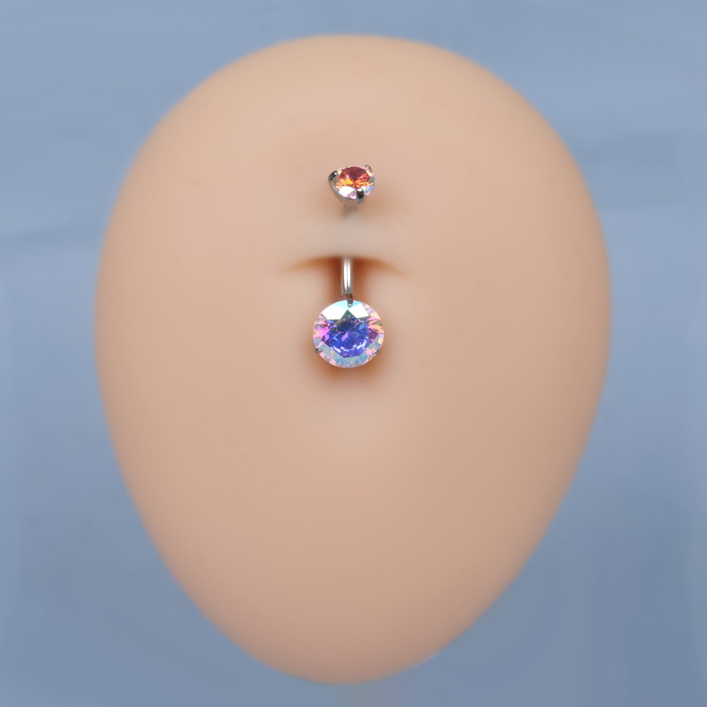 limerencia G23 Titanium Belly Button Rings hypoallergenic medical implant grade 14G Teardrop CZ Belly Navel Rings Piercing Belly Bars, Titanium, cubic zirconia…