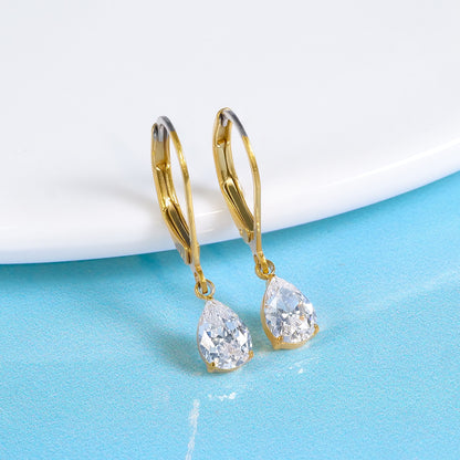 Limerencia Hebelverschluss-Ohrringe aus G23-Titan, tropfenförmige Hängeohrringe für Damen, modische Ohrringe aus F136-Titan, hypoallergener Schmuck als Geschenk – Motiv Tropfen