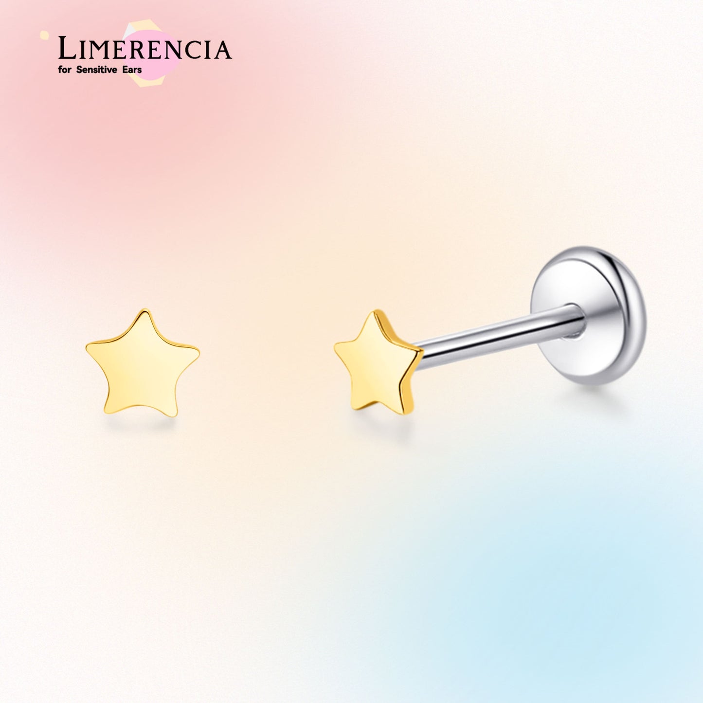 Limerencia Titan-Stecker mit Flachboden ohne Gewinde, 20G Druckverschluss-Einsteckpiercing für Knorpel, Tragus, Labret, Lippe, Medusa und Conch, hypoallergener Körperschmuck für Damen und Herren