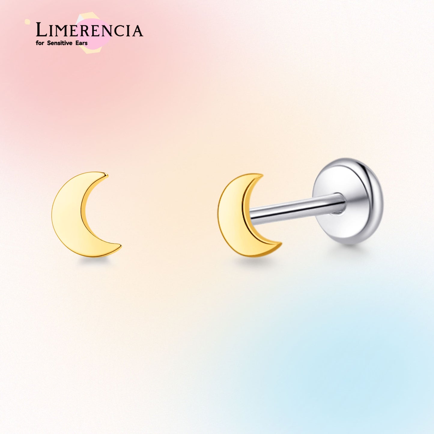 Limerencia Titan-Stecker mit Flachboden ohne Gewinde, 20G Druckverschluss-Einsteckpiercing für Knorpel, Tragus, Labret, Lippe, Medusa und Conch, hypoallergener Körperschmuck für Damen und Herren