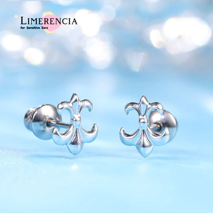 Limerencia Pendientes Hipoalergénicos de Titanio G23 Grado Implante con Cierre de Rosca Tragus 20G Hélice F136 Poste de Perforación para Orejas Sensibles Cartílago (O2)