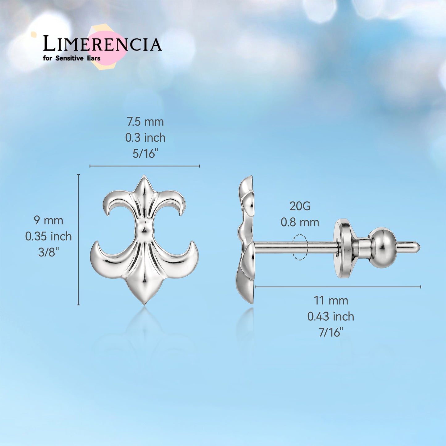 Limerencia F136 Pure Titanium Hypoallergenic Implant Grade Studs, G23 Small Dainty Cubic Zirconia Earrings for Women's Sensitive Ears (G1)