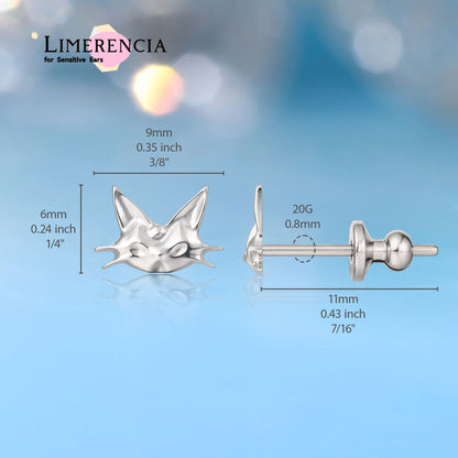 Orecchini Borchia in Titanio Puro G23 F136 Limerencia, Orecchini Delicati Ipoallergenici Grado Implantare con Zirconi Cubici per Donne con Orecchie Sensibili Modello N1