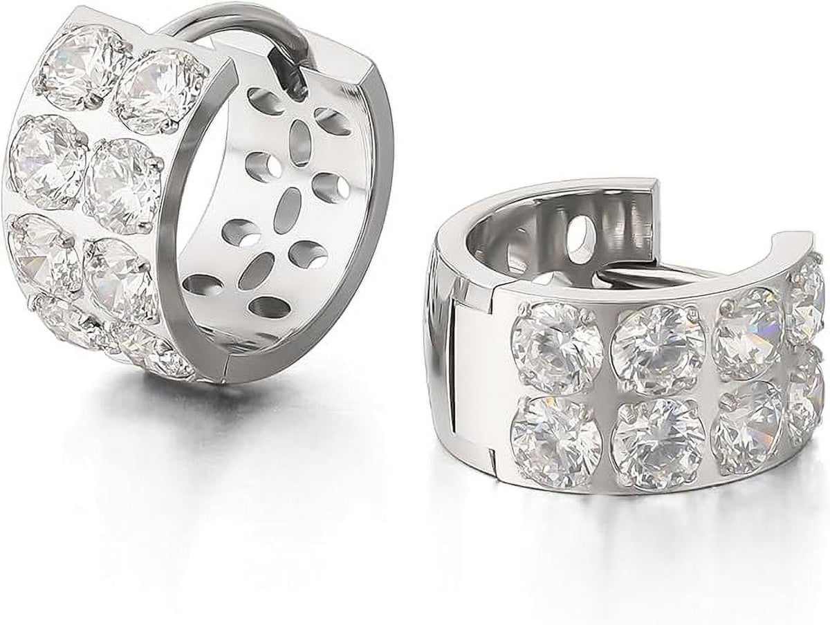 Limerencia G23 Pure Titanium Ear Huggie Hoops Earrings for Sensitive Ears Hypoallergenic