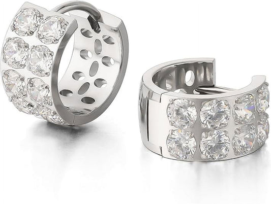 Limerencia G23 Pure Titanium Ear Huggie Hoops Earrings for Sensitive Ears Hypoallergenic