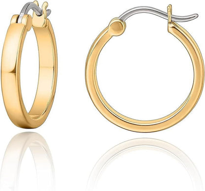 Limerencia G23 Pure Titanium Hypoallergenic Hoop Earrings for Women Sensitive Ears (20mm, Gold)