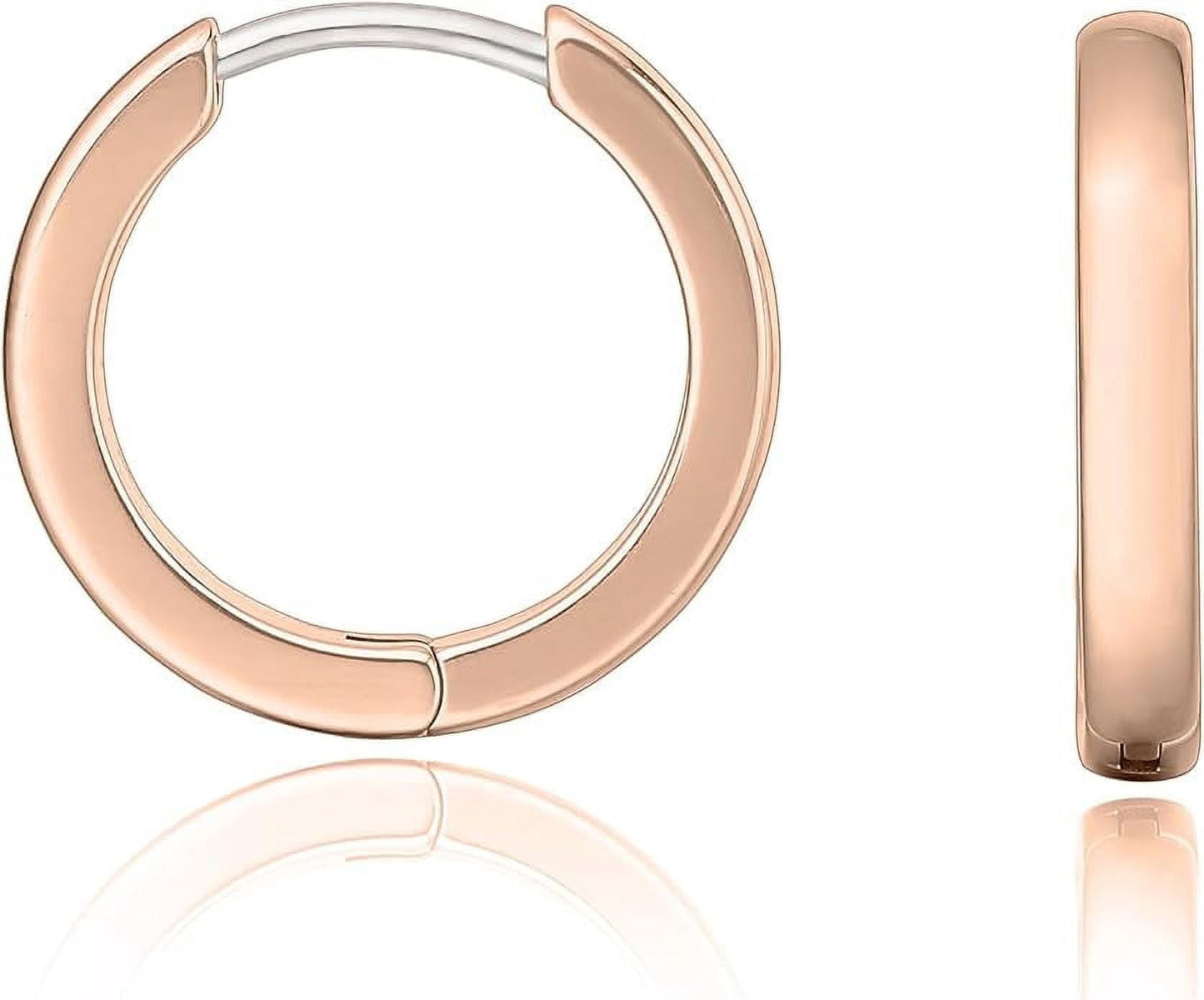 Titanium Huggie Earrings for Women Men, Small Hoop Earrings Hypoallergenic Earrings for Sensitive Ears