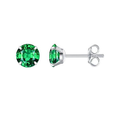Titanium Stud Earrings for Women, Cubic Zirconia Hypoallergenic Earrings Stud, Earrings for Men and Women, Everyday Studs