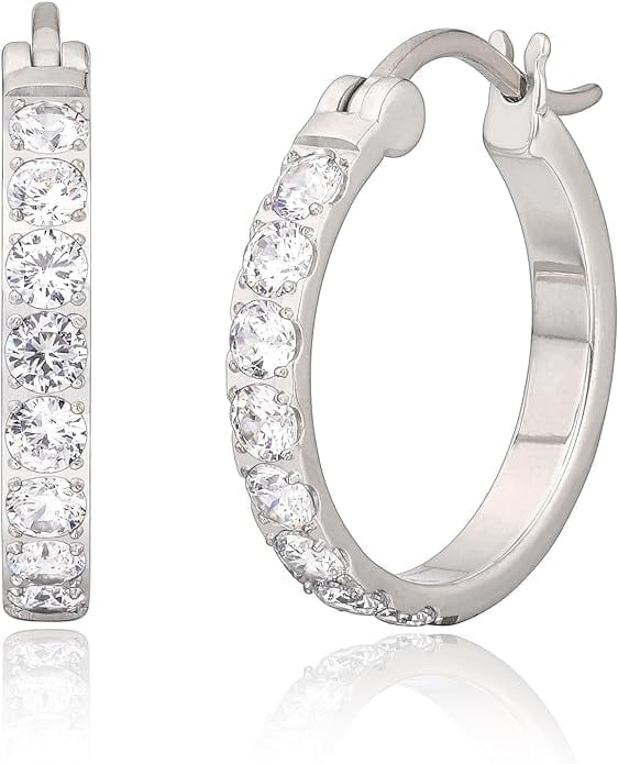 Limerencia Titanium Hoop Earrings for Sensitive Ears, Silver