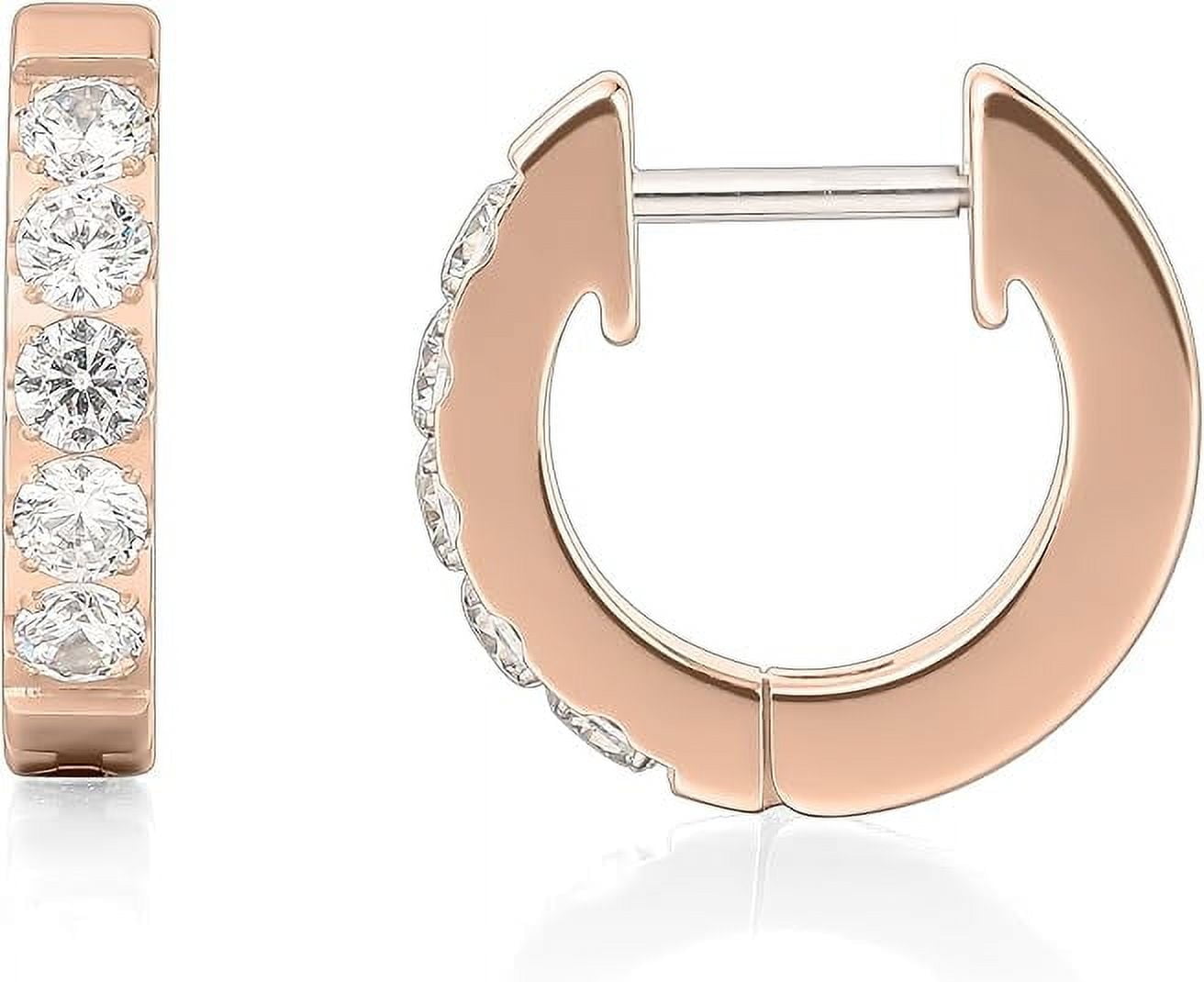 Limerencia Titanium Jewelry Hoop Earrings, 5A Cubic Zirconia, Titanium, for Women Sensitive Ears