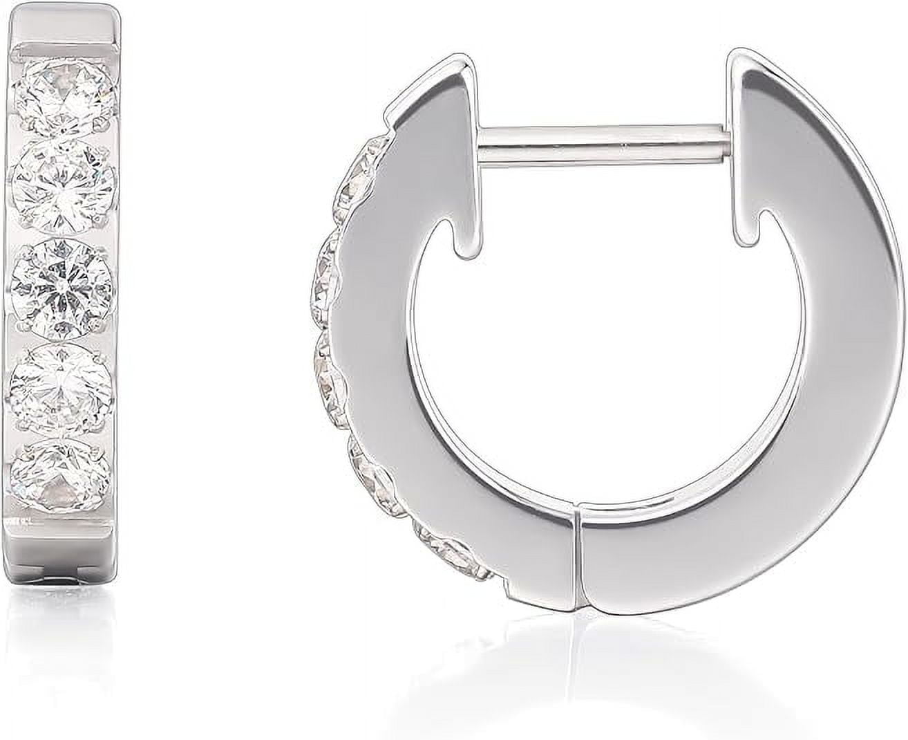 Limerencia Titanium Jewelry Hoop Earrings, 5A Cubic Zirconia, Titanium, for Women Sensitive Ears