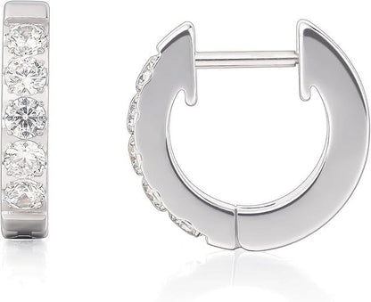 Limerencia Titanium Jewelry Hoop Earrings, 5A Cubic Zirconia, Titanium, for Women Sensitive Ears