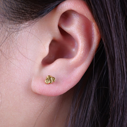 Limerencia Hypoallergene G23 Ohrstecker aus reinem Titan, kleine Bienen-Ohrstecker, F136 Implantat-Titan-Ohrstecker, geeignet für Frauen mit empfindlichen Ohren (Gold)