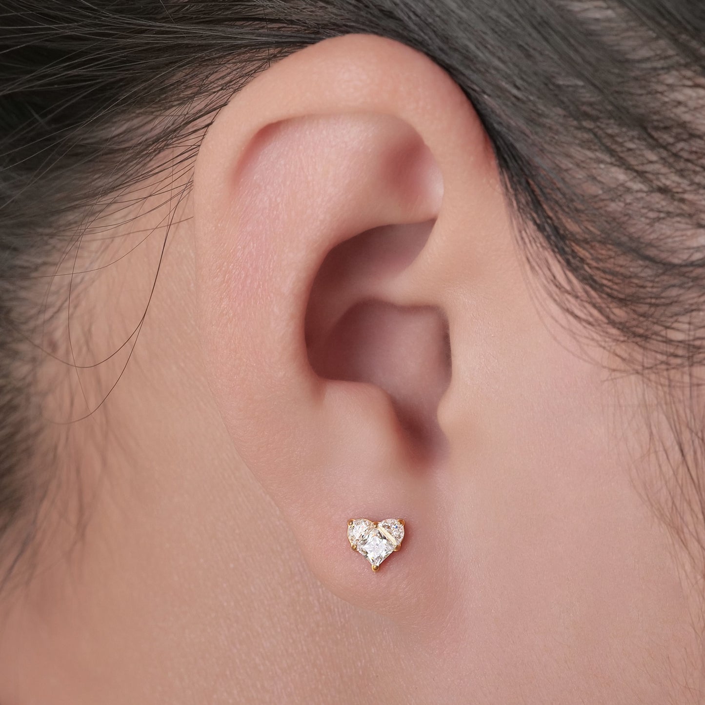 Orecchini a vite in titanio implantabile G23 Limerencia, piercing forma cuore 20G F136 ipoallergenico per orecchie sensibili cartilagine trago elica