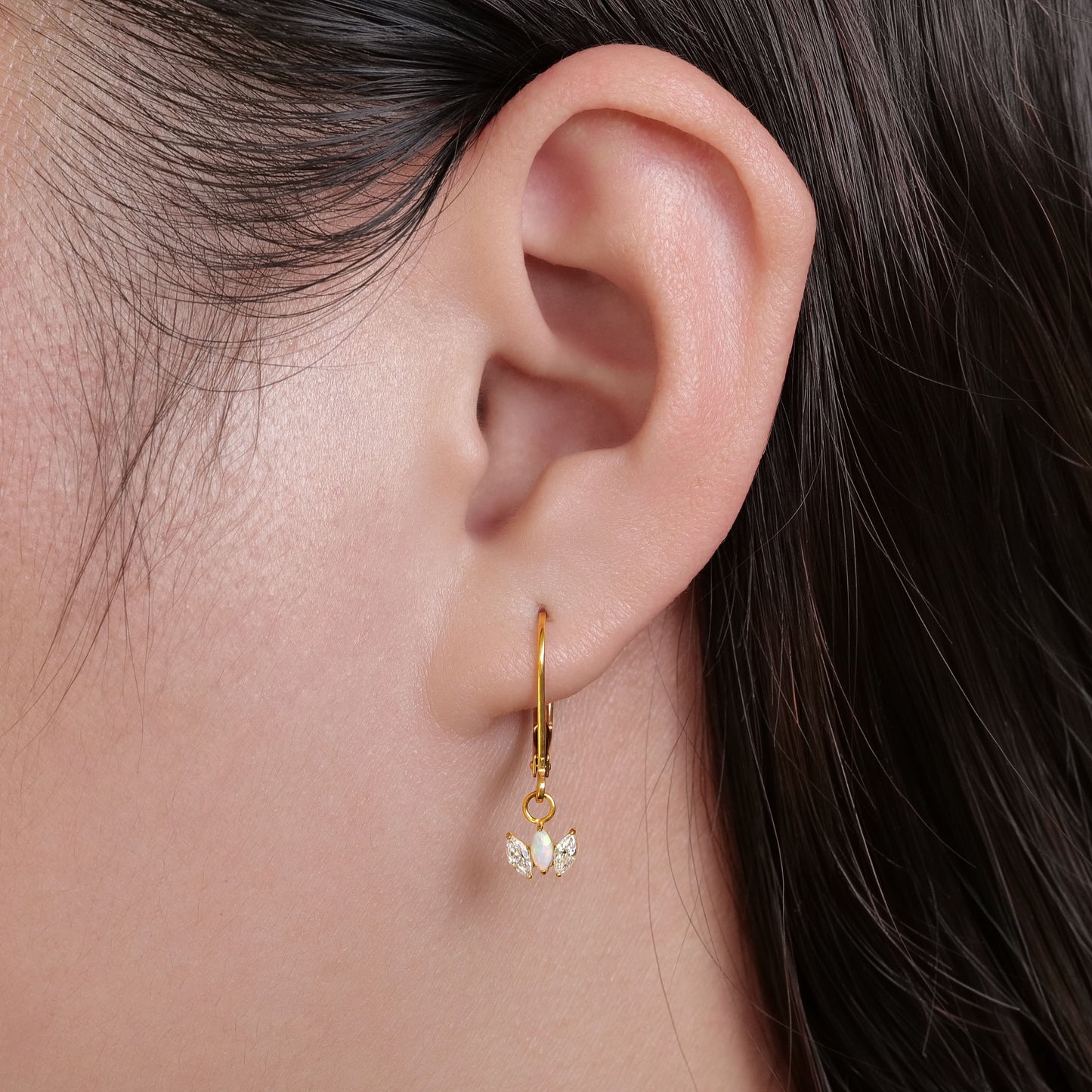 Limerencia G23 Titanium Leverback Earrings Dangle Drop Earrings for Women Fashion F136 Titanium Earrings Hypoallergenic Jewelry Gift--crown