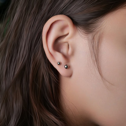 Limerencia Pendientes Hipoalergénicos de Titanio G23 Grado Implante con Cierre de Rosca para Tragus 20G, Poste Perforador Helix F136 para Orejas Sensibles, Cartílago 