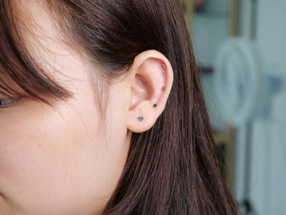 Limerencia Titan-Stecker mit Flachboden ohne Gewinde, 20G Druckverschluss-Einsteckpiercing für Knorpel, Tragus, Labret, Lippe, Medusa und Conch, hypoallergener Körperschmuck für Damen und Herren