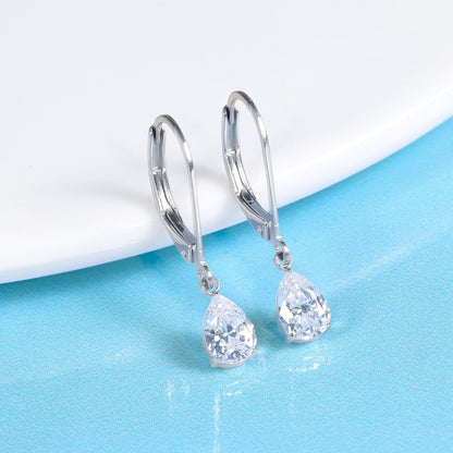 Limerencia Hebelverschluss-Ohrringe aus G23-Titan, tropfenförmige Hängeohrringe für Damen, modische Ohrringe aus F136-Titan, hypoallergener Schmuck als Geschenk – Motiv Tropfen