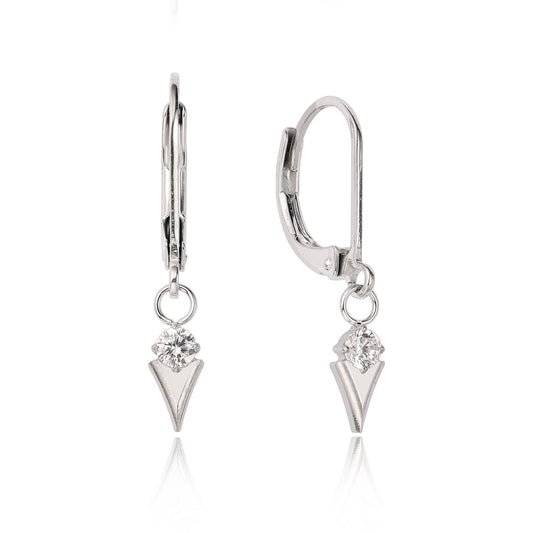 Orecchini a leva in titanio G23 Limerencia, orecchini pendenti donna, gioiello ipoallergenico titanio F136, regalo / design gelato