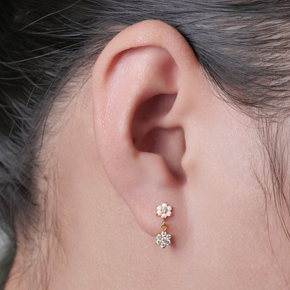 Limerencia F136 Titanium Hypoallergenic Piercing Jewelry 18G Flat Back Internally Threaded Implant Grade Climber Stud Crawler Earrings for Cartilage,Tragus,Helix,Conch,Nose,Lip Unisex