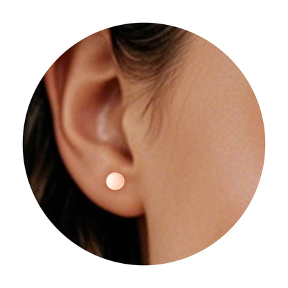 Limerencia Titan-Ohrstecker, F136 implantatgeeignetes Reintitan-Ohrstecker in 3 mm/4 mm, nickelfrei und hypoallergen für Damen, Herren und empfindliche Ohren