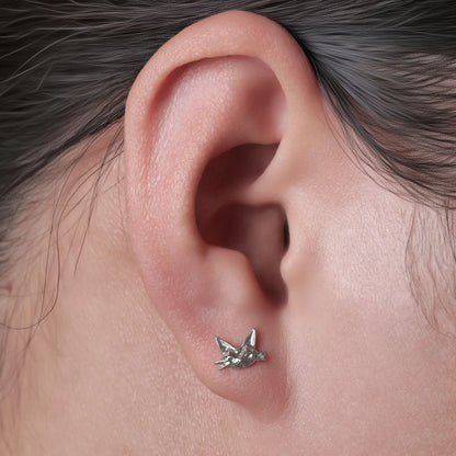 Limerencia Aretes hipoalergénicos de titanio G23 con rosca trasera Tragus 20G Helix F136 Poste de piercing para cartílago para orejas sensibles (F2)