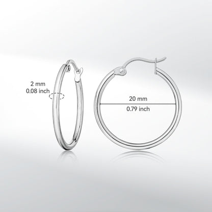 Big 30mm inner diameter hoop earrings
Safe implant grade titanium ear jewelry