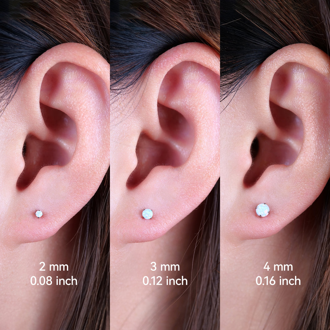 Titanium Ear Stack Titanium Threadless FlatBack Earrings – Limerencia Titanium Earrings