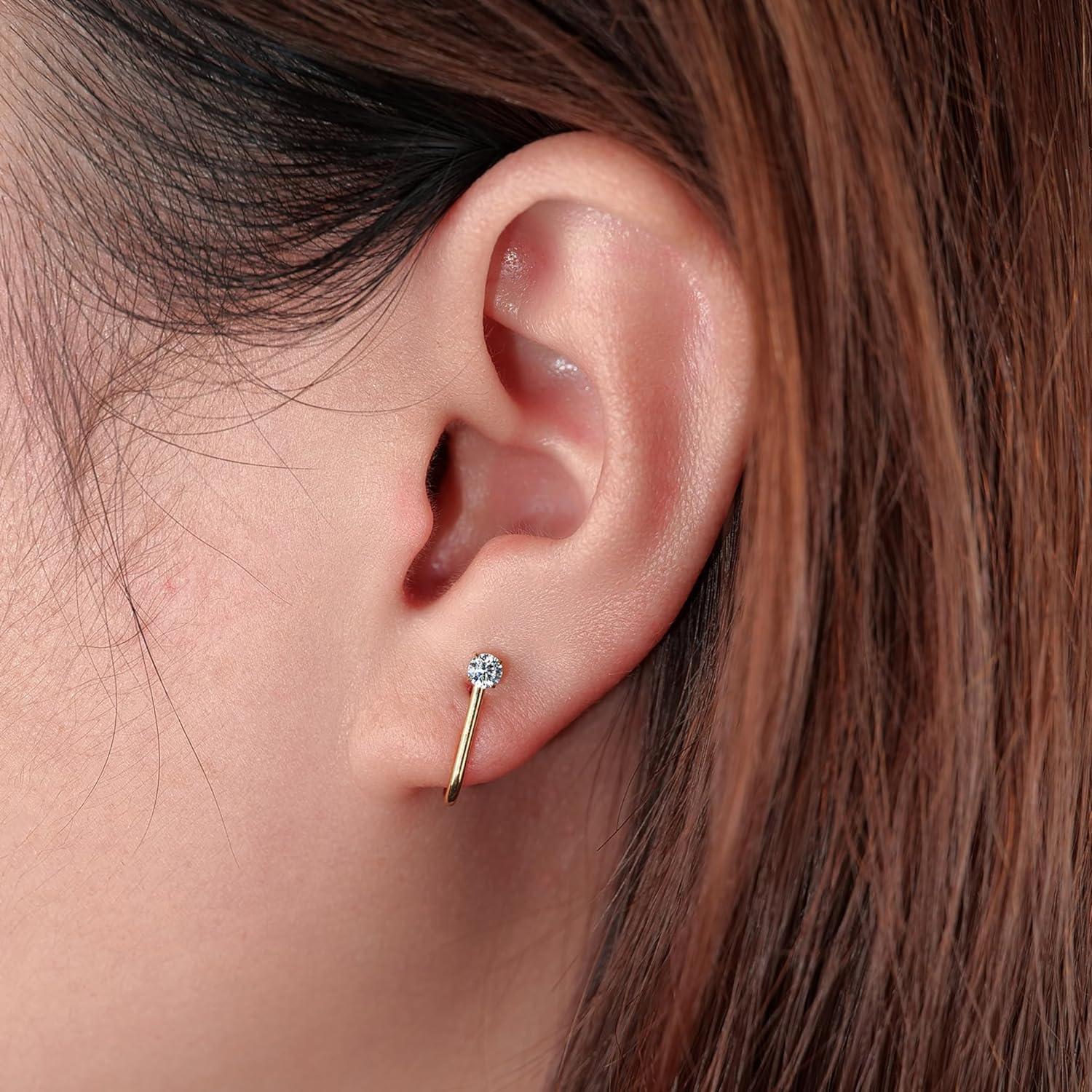 Limerencia Orecchini Pendenti in Titanio, G23 Leggero Verticale Bar Drop Orecchini, Orecchini a Pendente Anallergici per le Donne Limerencia Orecchini Pendenti in Titanio, G23 Leggero Verticale Bar Drop Orecchini, Orecchini a Pendente Anallergici per le Donne